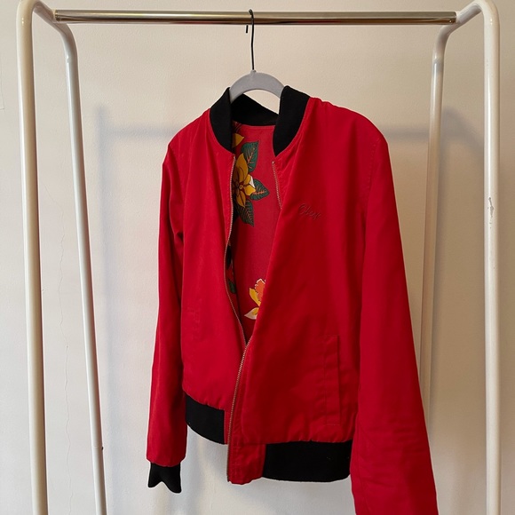 Obey reversible bomber jacket size xs - Picture 2 of 10